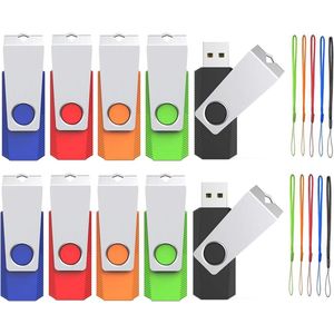 USB Stick 16GB 10 Stuks - Hoge Snelheid Geheugenstick in 5 Kleuren