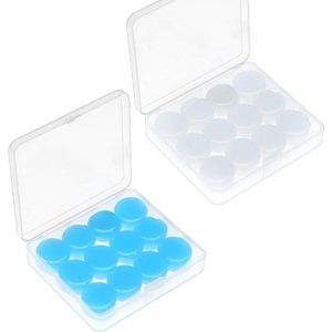 24 stuks oordopjes voor slapen, ruisonderdrukking, zachte siliconen oordopjes voor slapen, maaien, zwemmen, vliegen, concerten en studeren