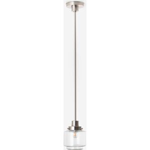 Art Deco Trade - Hanglamp Getrapte Cilinder Small Helder 20's Matnikkel