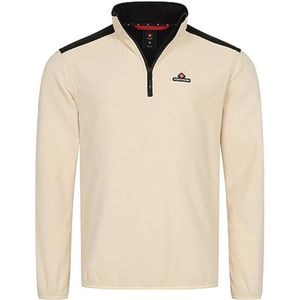 Fleecetrui voor heren, herfst- en wintersweater met halve ritssluiting, microfleece outdoor kleding