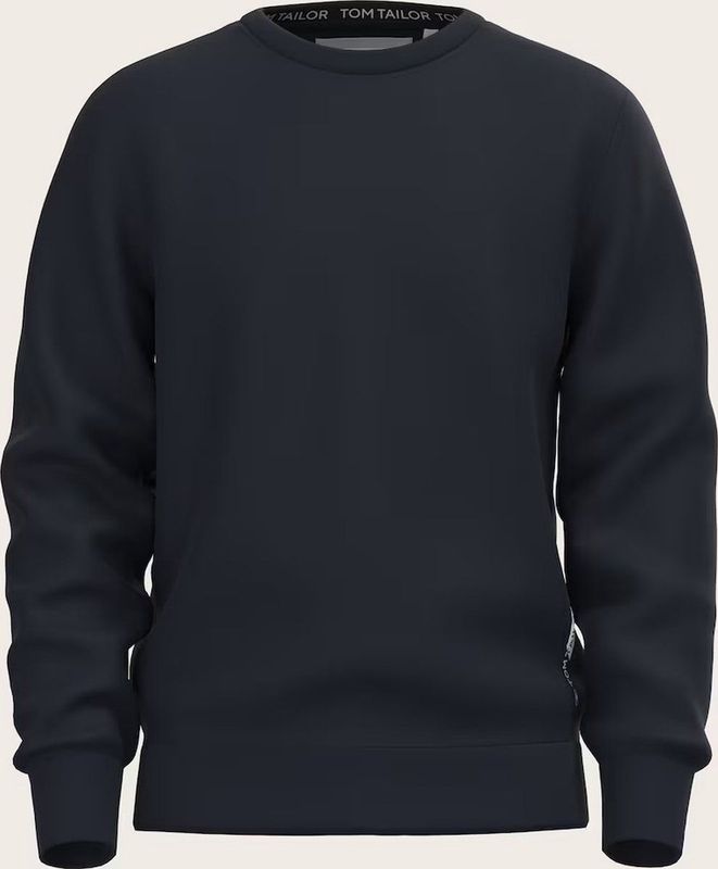 Tom Tailor Trui Printed Crewneck 1040828xx10 10668 Mannen Maat - L