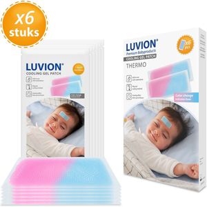 LUVION® Thermo Cooling Gel Patch - Met koortsthermometer meting via het voorhoofd - Geschikt voor baby's, kinderen en volwassenen