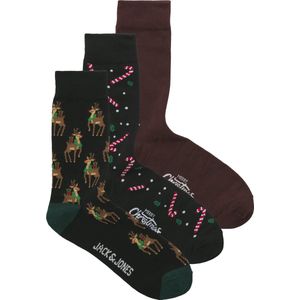 JACK&JONES ADDITIONALS JACCANDY CANE SOCKS GIFTBOX Heren Sokken - Maat ONE SIZE