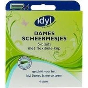 Idyl Scheermesjes dames navulling (LET OP ENKEL TE GEBRUIKEN MET HET IDYL DAMES SCHEERSTYSTEEM)