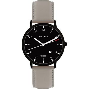 Vicenso Rome VI10036 Zwart PVD Zwart/Grijs