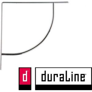 Duraline plankdrager - Swing Zilver - Max 50 kg - 23 x 23 cm - Metaal