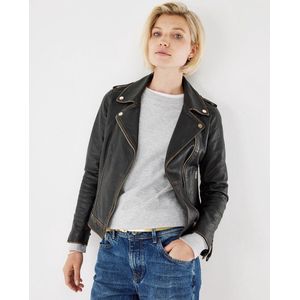 Mexx Milou Leather Jacket - Dames - Zwart - Maat Xs