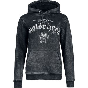 Motörhead Cracked Bull Dames Trui met capuchon - antraciet - S