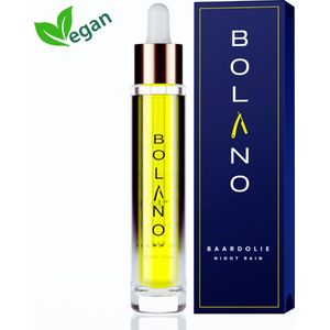 Bolano® Baardolie Night Rain - 30 ml - Baardverzorging - Baardgroei - Baardvoeding - Unieke luxe geur - Voor de gevoelige huid - Beard oil
