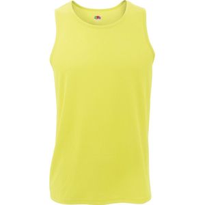 Fruit Of The Loom Heren Vochtafvoerende Prestatie Vest Top (Bright Geel)