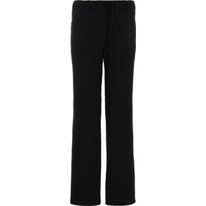 Knit Factory Lily Broek - Dames broek - Dames pantalon - Pantalon met steekzakken - Lange broek - Superzacht door 96% viscose en 4% elastaan - Elastisch - Wijde broek - Broek voor in de lente, zomer en Herfst - Zwart - XL