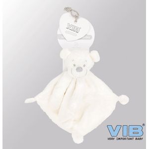 VIB® - Knuffeldoekje Aap - Wit - Babykleertjes - Baby cadeau