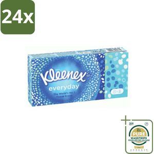 Kleenex - Zakdoekjes - Everyday - 8 Pakjes Zakdoekjes - Voordeelverpakking - 24 stuks - Schoonmaak - Reiniging