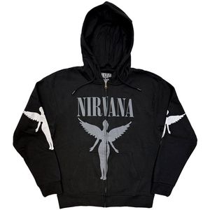 Nirvana - In Utero Mono Vest met capuchon - S - Grijs