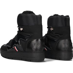 Tommy Hilfiger Patent Snowboot Boots Dames - Zwart - Maat 36