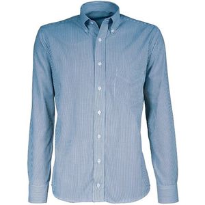 Giovanni Capraro 38-01 Heren Overhemd - Blauw Gestreept - Lange Mouw maat 41