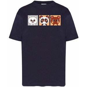 Kids - T-Shirts - Bear Trio 1-Blauw-80