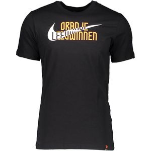 Nike Nederland Swoosh T-Shirt WEURO 2022 Heren - Zwart - Maat XXL