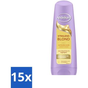 Andrélon – Conditioner – Stralend Blond – 200 ml - Bulkverpakking - 15 stuks