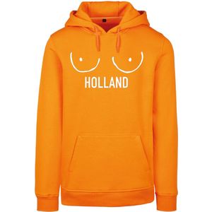Hoodie oranje - EK Voetbal Vrouwen - S - soBAD. | EK 2025 | Vrouwenvoetbal | Unisex | Hoodie | juli 2025