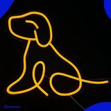 Neon Lamp - Hond - Incl. Ophanghaakjes - Neon Sign - Neon Verlichting - Neon Led Lamp - Wandlamp