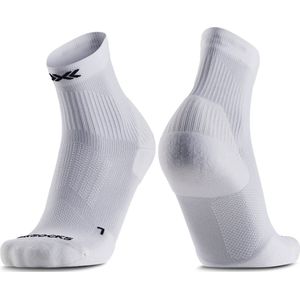 X-SOCKS Core Sport Light enkel - O-ring compressieondersteuning voor gerichte stabiliteit, comfort & prestatieverbetering - Perfect voor intensieve training en wedstrijden - Wit/Zwart, 39-41
