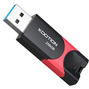 USB-stick 256 GB - Hoge Snelheid 3.0 Flash Drive - Uniek Geheugen in Zwart/Rood