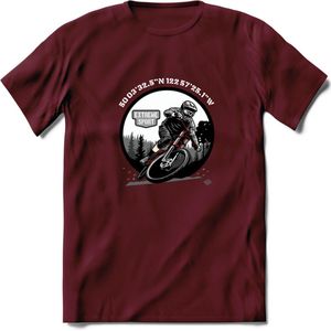Coordinates T-Shirt | Mountainbike Fiets Kleding | Dames / Heren / Unisex MTB shirt | Grappig Verjaardag Cadeau | Maat XXL