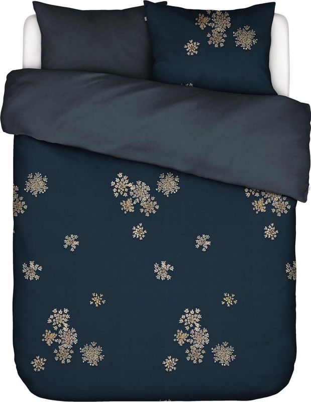 ESSENZA - Lauren - Dekbedovertrek - Indigo Blauw - Tweepersoons - 200x200/220 cm