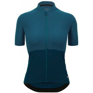 Santini Colore Riga Korte Mouw Wielertrui Blauw XS Vrouw