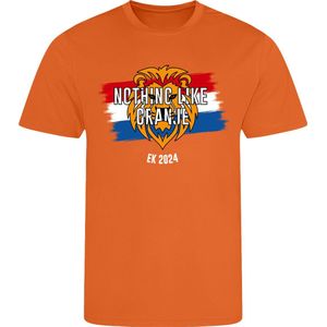 Oranje Shirt - Nederlands Elftal Shirt - Voetbal Shirt - EK Voetbal 2024 - EK 2024 - T-Shirt - Holland - Nederland - Oranje - Unisex - Gratis Verzending - Maat M