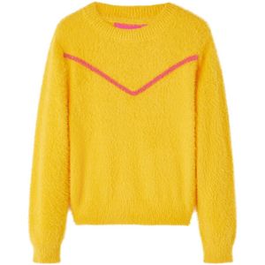 vidaXL - Kindertrui - gebreid - 140 - donkeroker