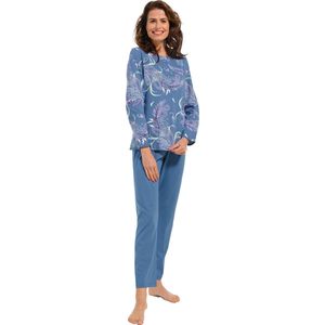 Pastunette - Dames Pyjama set Maddie - Blauw - Katoen - Maat 36