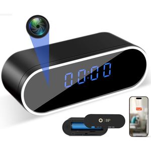 BP - Spy Camera Klok - Verborgen Camera - Afluisterapparatuur - FULL HD 1080P - Inclusief 32 GB SD Kaart