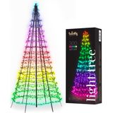 Twinkly Vlaggenmast verlichting - Kerstverlichting voor Buiten - 2 meter - 300 LED - incl. mast - RGB Licht - Zwart