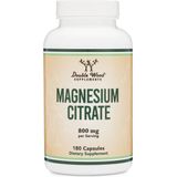 Double Wood Magnesium Citraat vegan capsules - 180 x 400 mg - magnesium tabletten