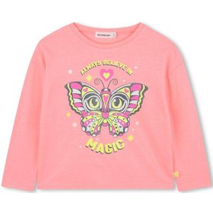 Billieblush - T-shirt Vlinder - Oranje - Maat 116