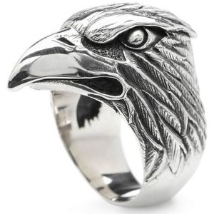 SILK Jewellery - Zilveren Ring Eagle - Wild Heart - S14.21 - Maat 21