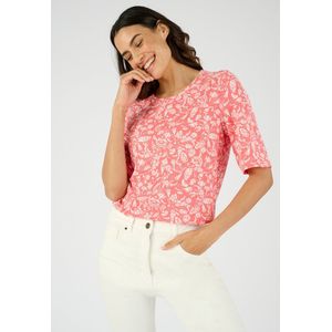 Damart - Climatyl T-shirt van soepel tricot - Dames - Oranje - L