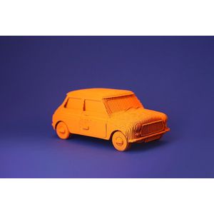 CARTONIC- Mini Cooper- 3D Puzzel-Speelgoed- Puzzel-DIY- Creatief- Karton- Kinderen en volwassen- 3D- puzzel