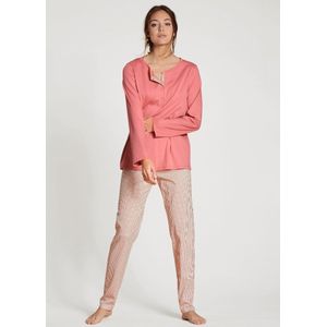 Calida Midsummer Dreams Pyjama lange broek - 243 Pink - maat 36/38 (36-38) - Dames Volwassenen - 100% katoen- 44394-243-36-38