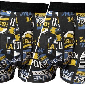 Embrator mannen Boxershorts 2-stuks overall print maat L