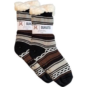 BLACK FRIDAY - Sukats® Huissokken - Homesocks - Maat 41-46 - Antislip Sokken - Fluffy Sokken - Huissokken Heren - Slofsokken - Variant 106 - Meerdere Maten en Varianten - Verwarmde Sokken