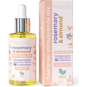 Destined® Rozemarijn olie - Rosemary oil - Scalp Therapie® Minimaliseer Haaruitval & Stimuleer Haargroei Zonder Bijwerkingen - Klaar Voor Gebruik - Hair Growth Oil - 100% Natuurlijk & Handgemaakt in Griekenland - Voor in het Haar