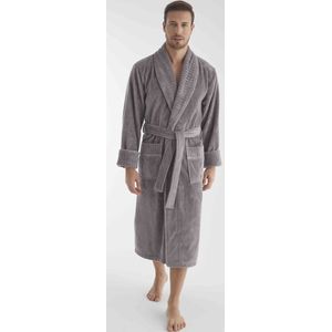 Heren - Badjas Kai - Grijs - Bamboe Katoen