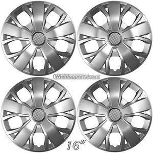 Wieldoppen - Zilver - Set van 4 - Passend voor Citroën Jumpy - 16 inch