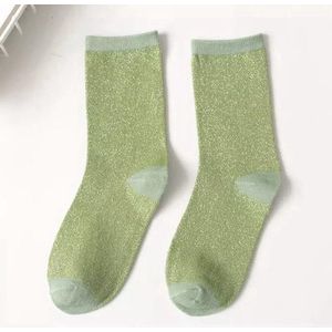 Glittersokken - Groen