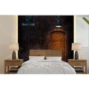 Deur - Muur - Lamp - Architectuur - Behangpapier
