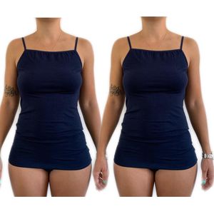 Lydia 2 Spaghetti top xxl donkerblauw