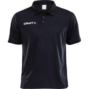 Craft Progress Polo Pique Heren  Sportpolo - Maat S  - Mannen - zwart/wit